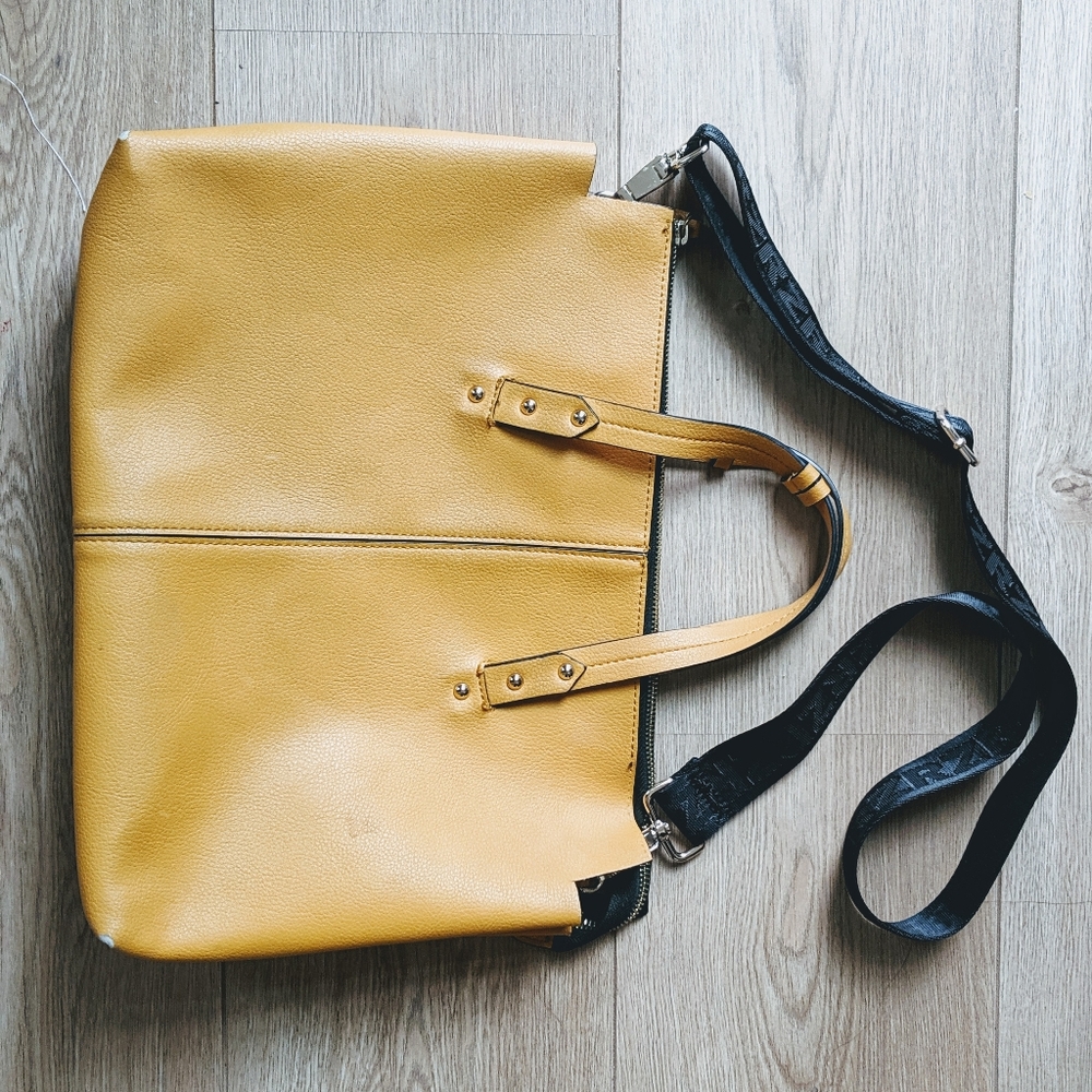 Zara mustard yellow messenger bag